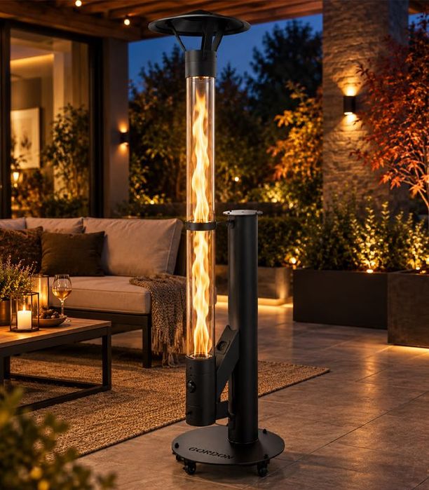 Parasol grzewczy OGRZEWACZ ogrodowy tarasowy na pellet 3,6 - 5 kW