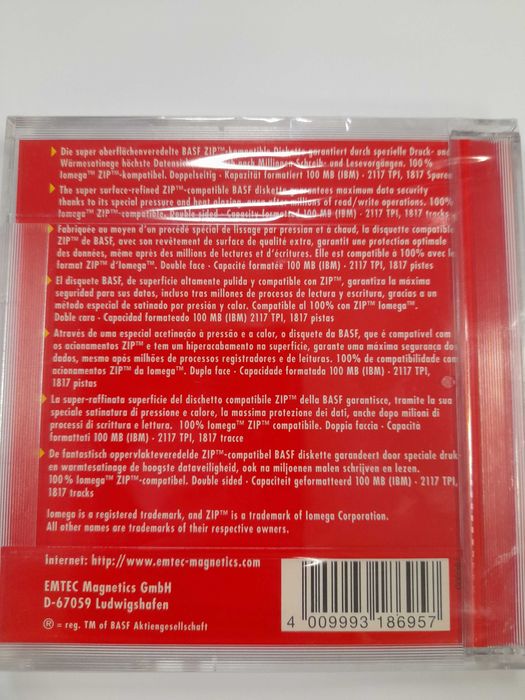 Lote de 4 Discos Iomega ZIP 100MB
