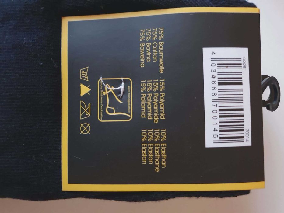 Skarpety męskie bawełniane XXL rozmiar 47/52