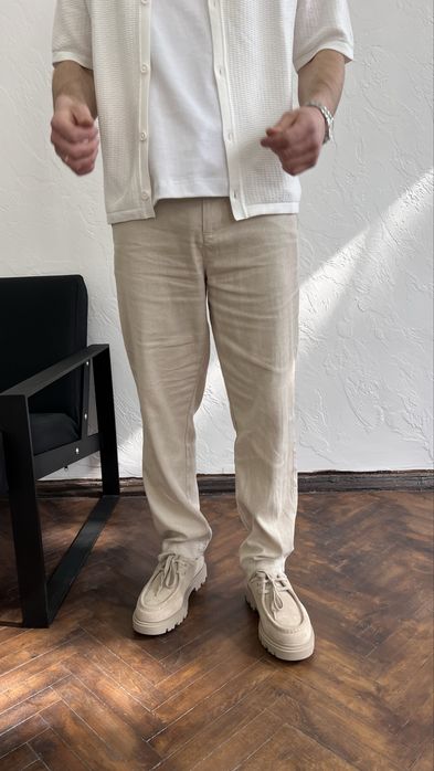 NEW ! Original ! Чоловічі Бавовняно льняні штани ZARA