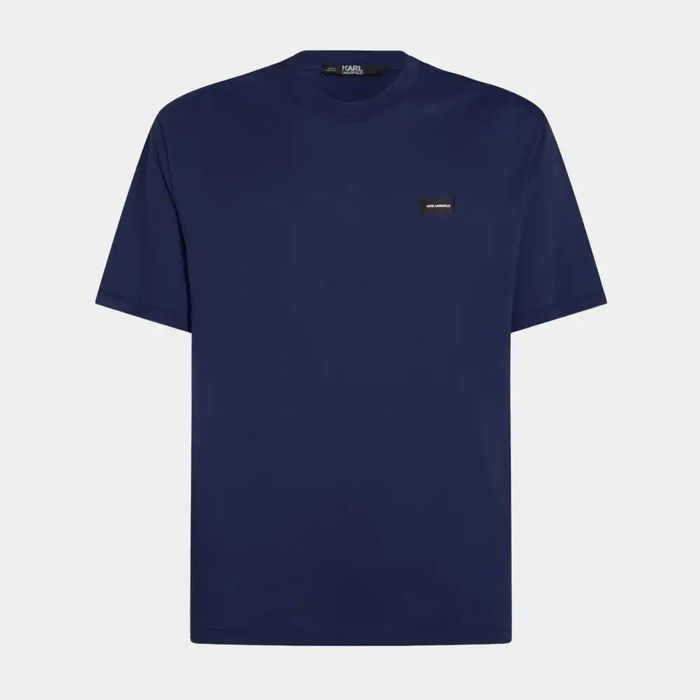 Karl Lagerfeld t-shirt męski Granat Regular Fit roz. M