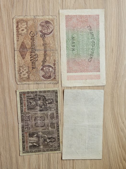 Zestaw banknotów Marki, Niemcy