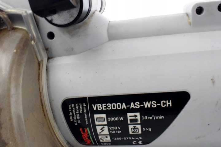 Odkurzacz elektryczny z dmuchawą NAC VBE300-A-WS-CH / 3000W