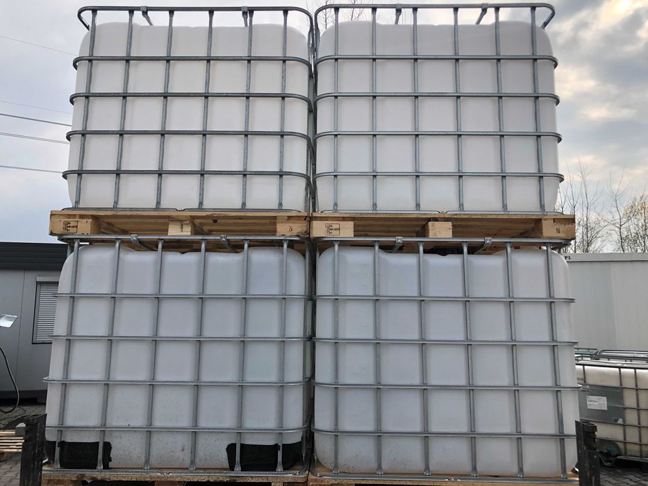 ZBIORNIK REGENEROWANY 1000 litrów, Mauzer, IBC paleta drewno czysty