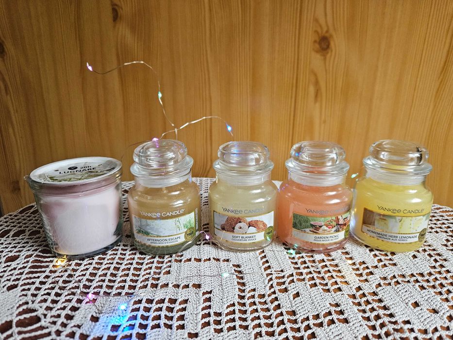 REZERWACJA 4 Yankee Candle Świece Zapachowe + jedna inna