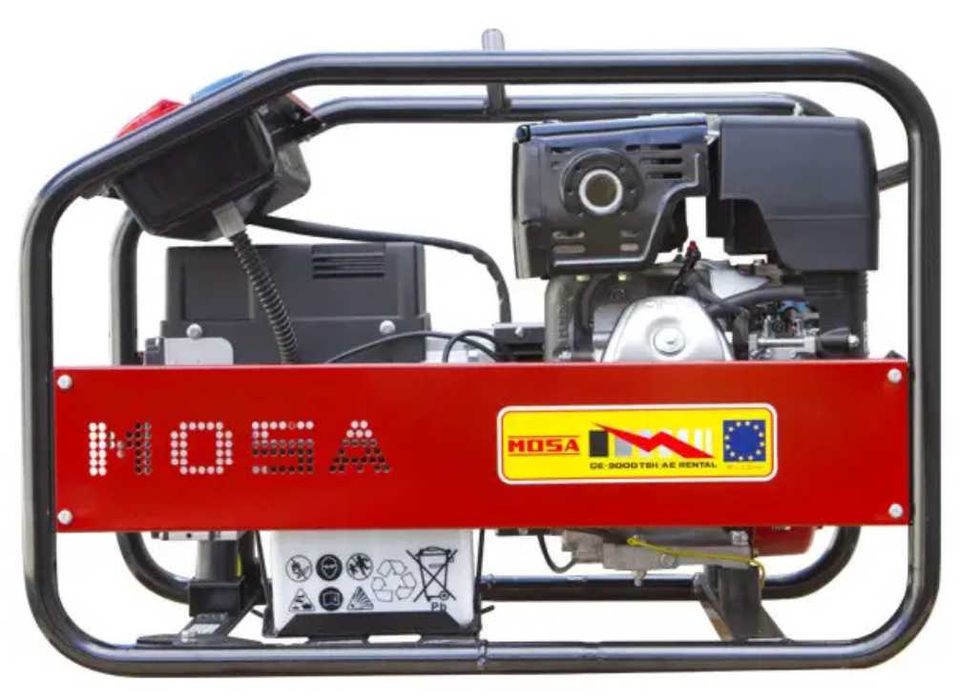 Генератор MOSA GE-9000 TBH 6.8 кВт 400В/230В, HondaGX390, 3 фази, Київ