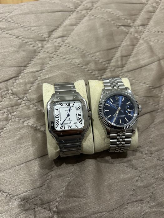 Relogio automatico azul ou branco