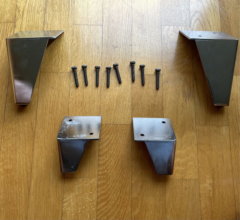 Pernas de ferro cromado para sofá ou poltrona