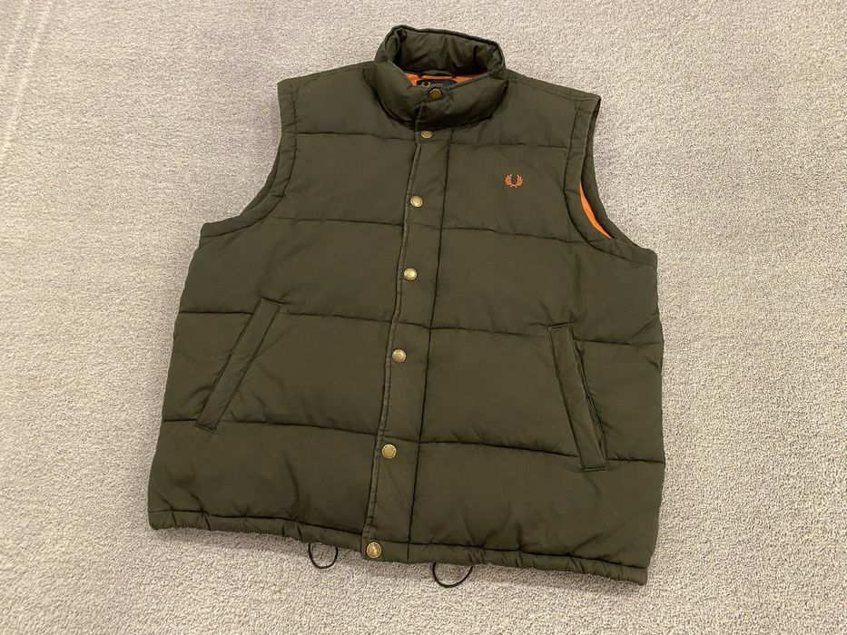 Fred Perry жилетка дутая винтаж XL