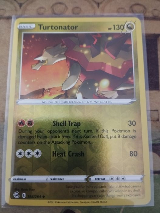 Pokémon Card Fusion Strike Turtonator RH 198