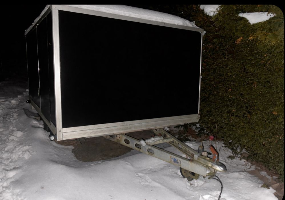 Przyczepa dwuosiowa 750 kontener