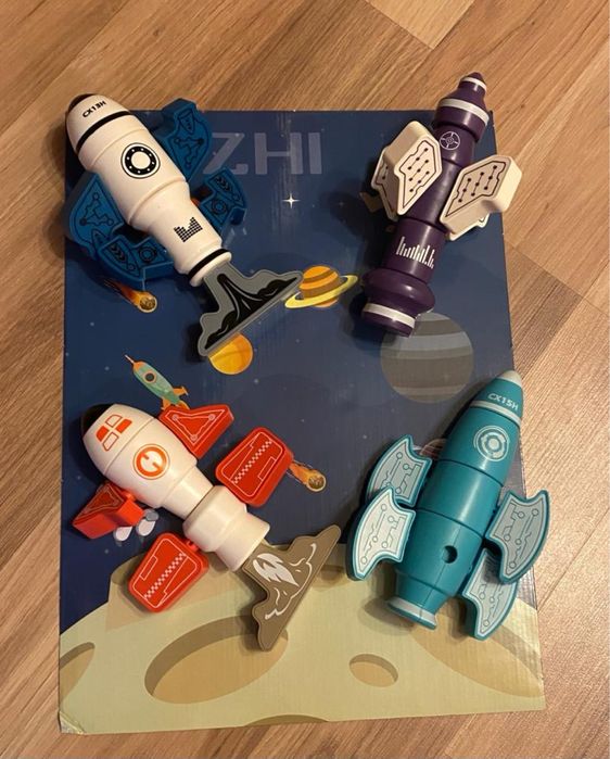 Конструктор магнитный Magnetic rocket, 4 ракеты