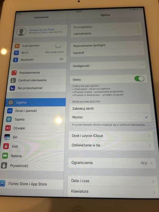 IPad A 1458/32g wykogowany z icloud