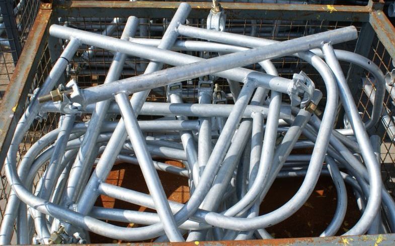 Rusztowanie Typ Plettac 100m2 10x10 Rama Stężenie Fasadowe Elewacyjne