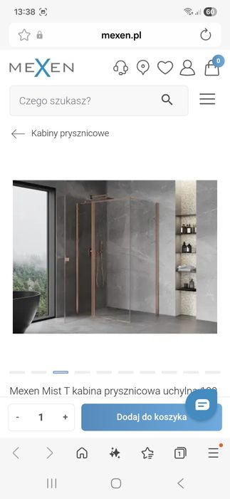 Sprzedam sliczna nowa kabine prysznicowa.