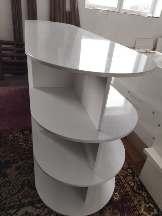 regał dwustronny duży 4 poziomowy wyspa