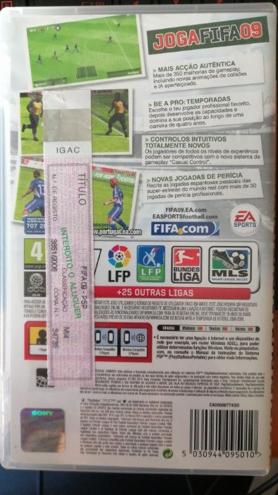 Jogo PSP - FIFA09
