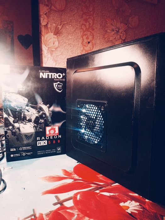 Игровой!+монитор RX 580/DDR4 16GB/8ядер/HDD1tb/SSD120