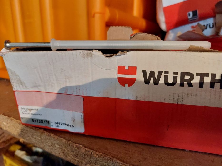 Kołki rozporowe Inox Stal Nierdzewna Würth 8x135