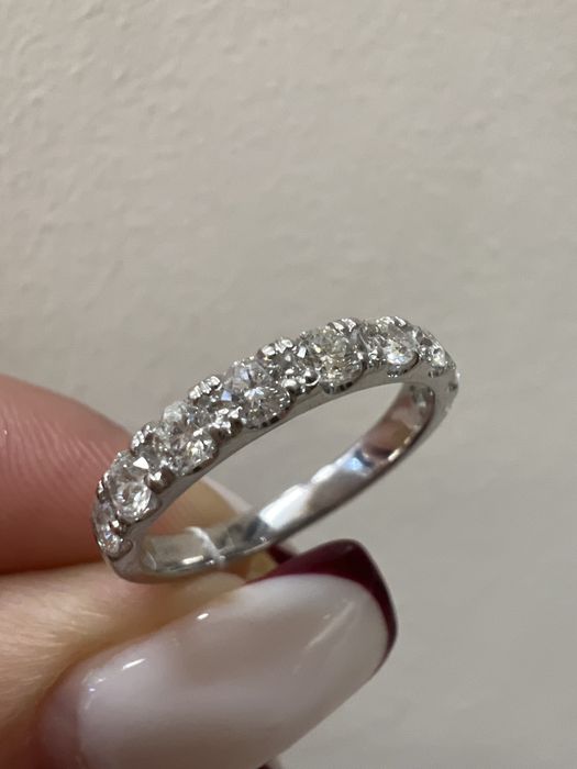 Золотое кольцо с бриллиантами р.16/0,54 ct белое золото 585 проба