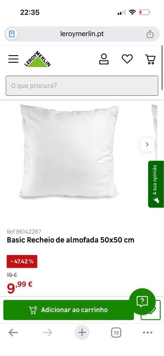 Almofadas de Ráfia X3 Natural 60X60 c/ 3 capas de enchimento