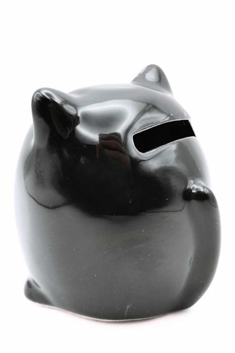 Skarbonka czarny kotek