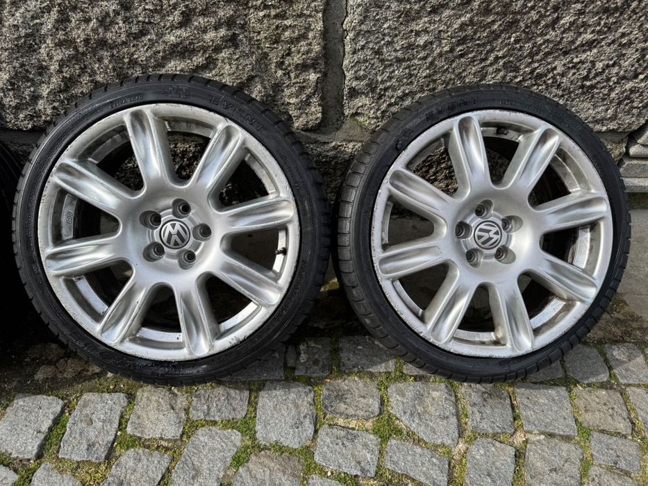 Jantes BBS 17 5x100 (Originais) VW Polo Cross com pneus (PREÇO FIXO)