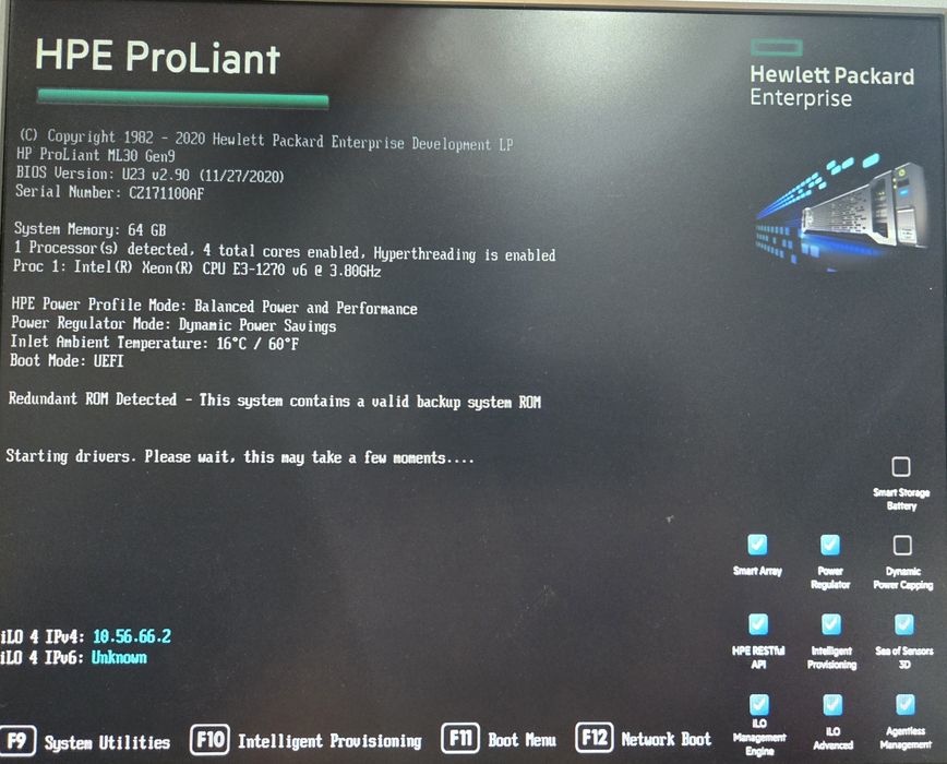 Cpu 8 x 4..2GHz e 64GB de RAM | SERVIDOR TORRE | HPE ML30 G9