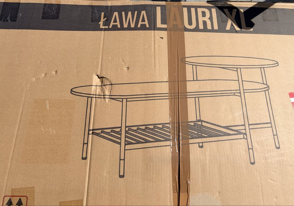 Stolik kawowy/ława Lauri XL czarny Mebel Partner