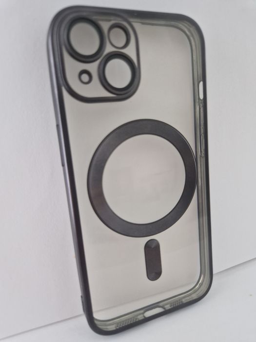 Metallic Magsafe Case do Iphone 15 Czarny