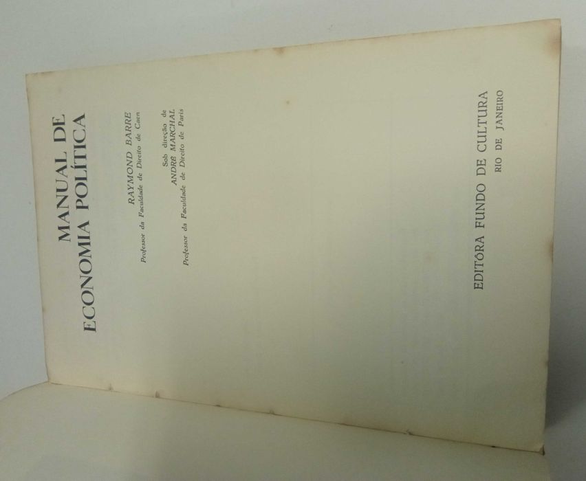 Manual de economia política, de Raymond Barre