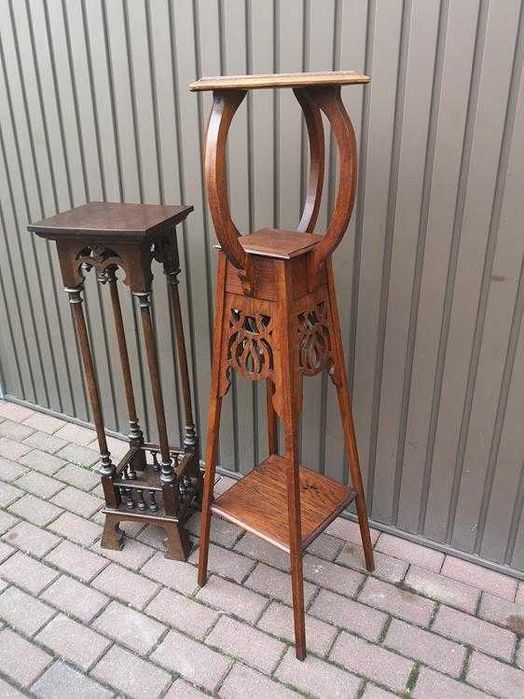 Kwietnik Dębowy Antyk Stary W Bardzo Dobrym Stanie Okazja.