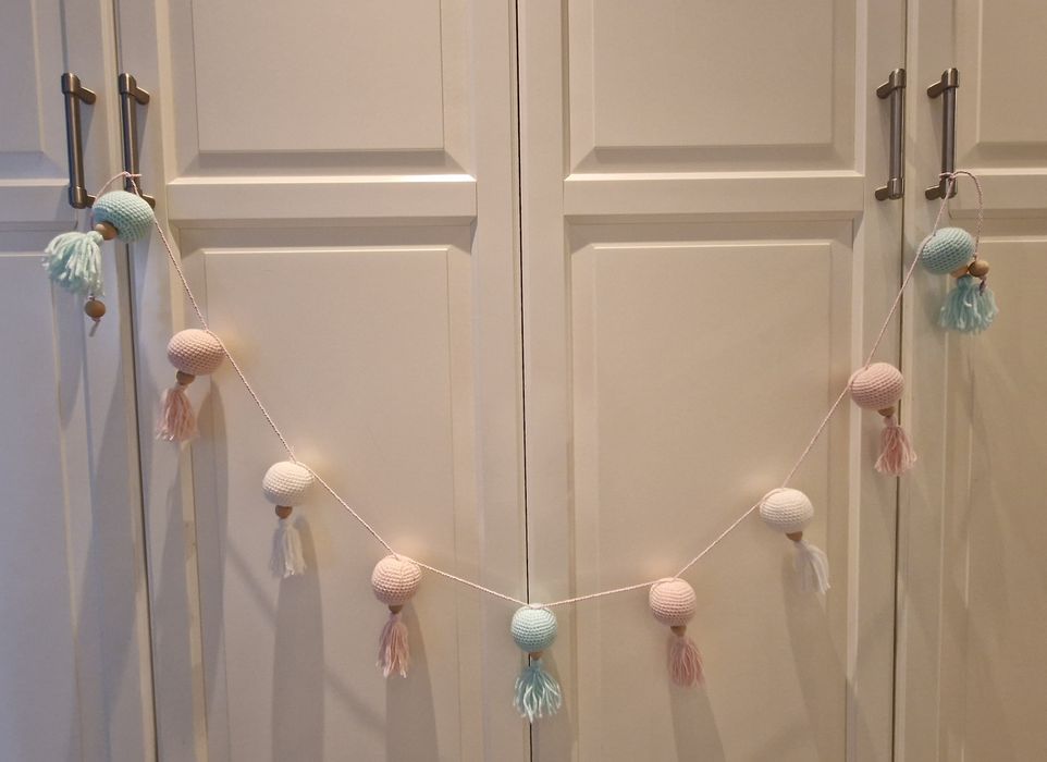 Girlanda dziecięca boho pastelowa ozdoba do dziecięcego pokoju