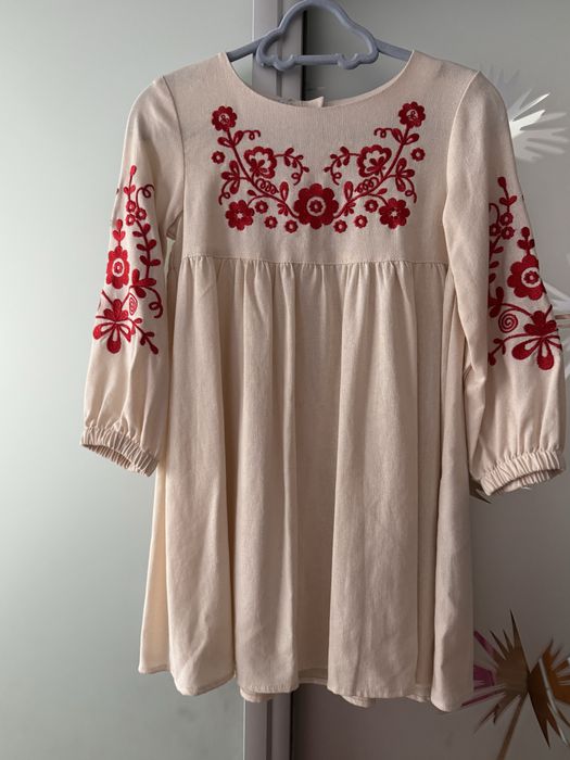 Сукня льняна,  вишиванка Bamby 98-104
