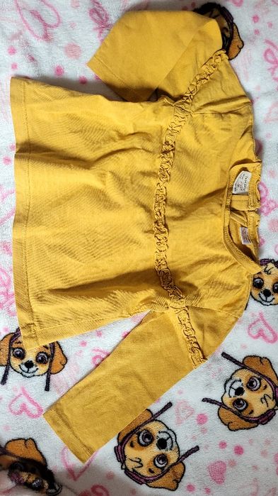 15 szt. Duża Paczka ubrań dla dziewczynki r 86, leginsy h&m newbie, bluza holister,  body