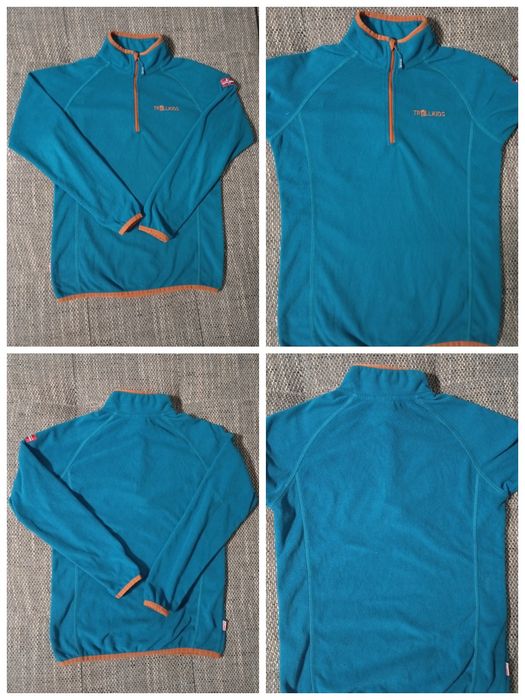 Дитяча термо кофта Trollkids Merino wool+ фліска. На 11-13 р., 152см