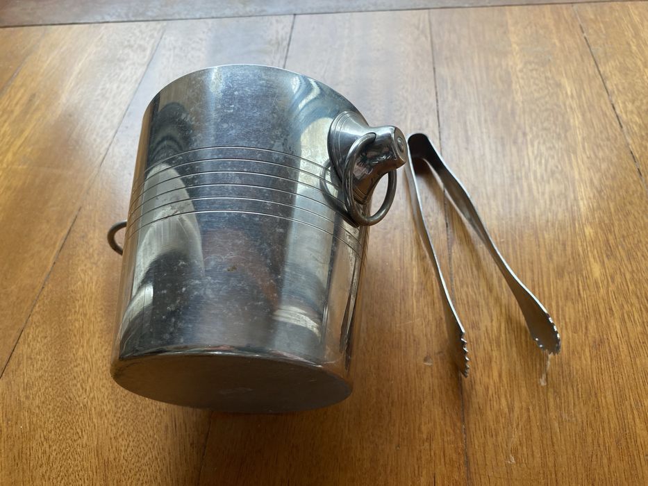 Balde para gelo com pinça