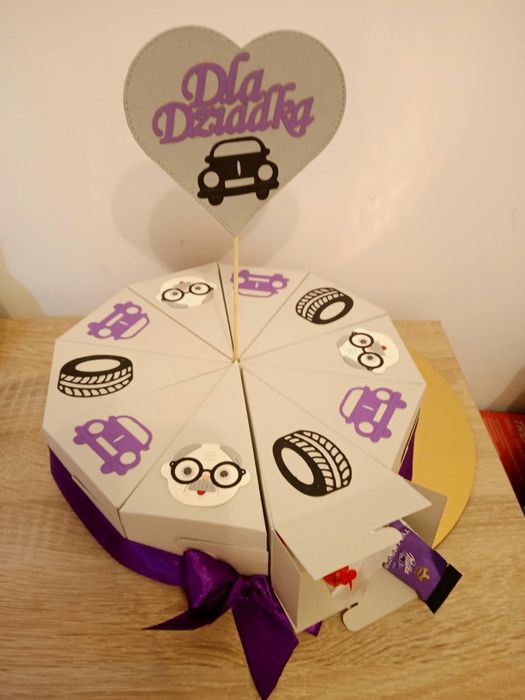 Tort z papieru na Dzień Dziadka