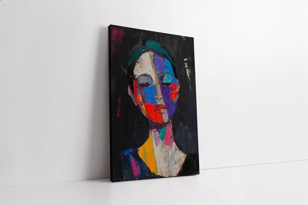 Obraz na płótnie "Abstrakcyjny Portret Mistyczny"  60x90