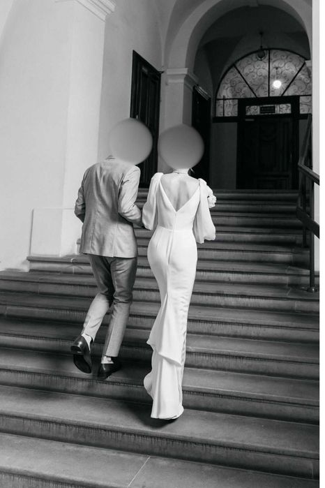 Jedwabna suknia ślubna Anna Kara