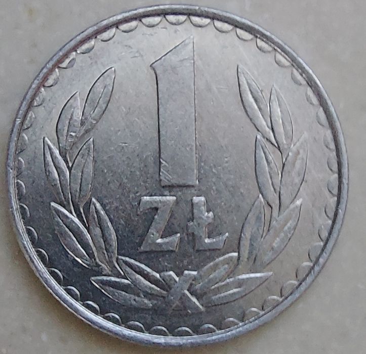 Moneta 1 zł 1984 odwrotka