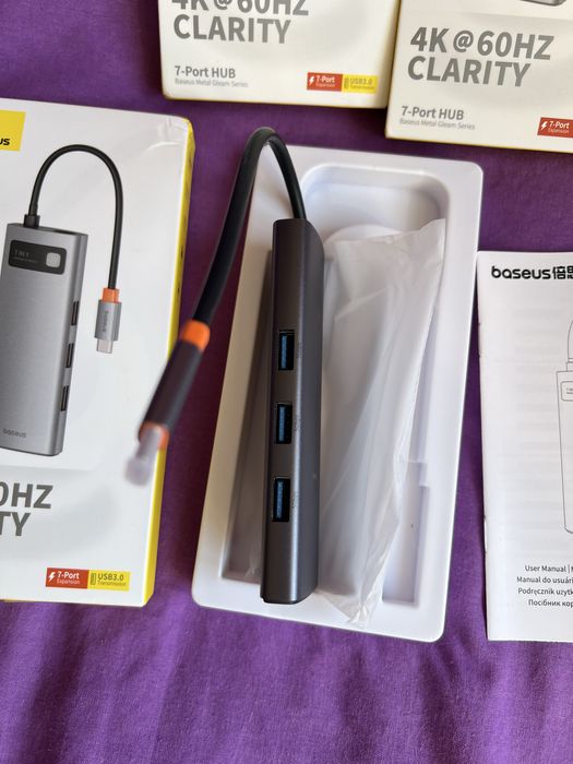 BASEUS HUB HDMI 7in1 концентратор хаб Type -C HDMI 4K 60hz