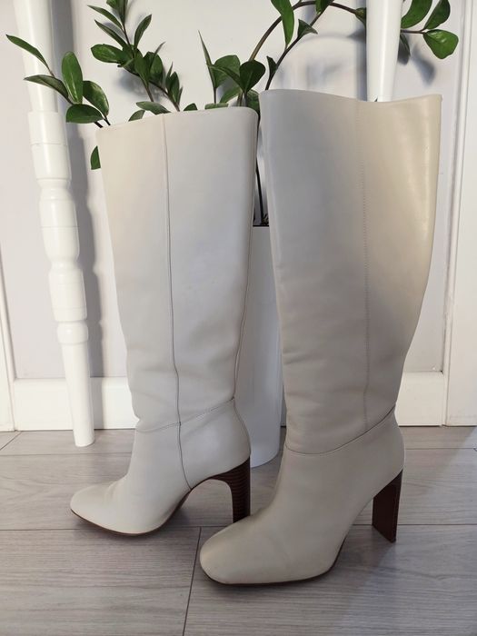 Kozaki skórzane Mango rozm. 38