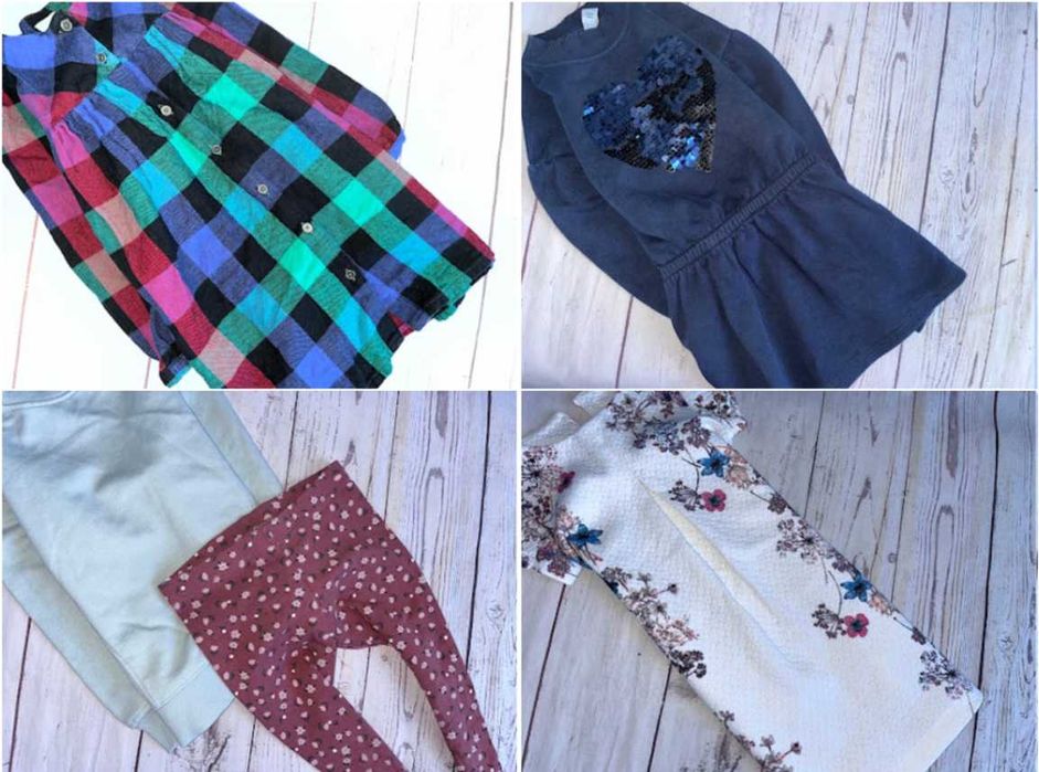 r.104-110 MEGA PAKA 55szt ZESTAW UBRANEK dla córci dziewczynki newbie