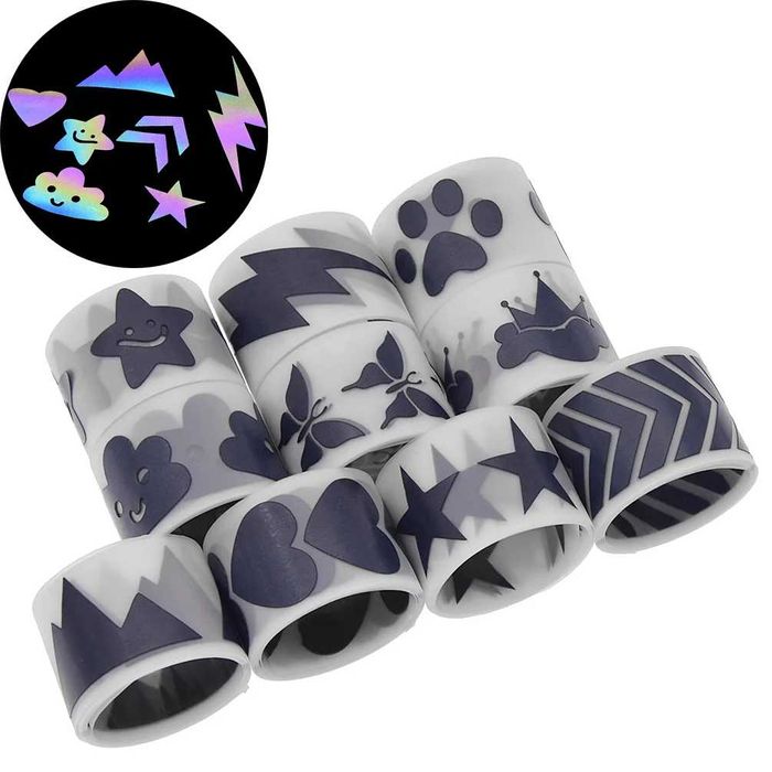 Світлоповетаючі наліпки, термоналіпки на сумки.