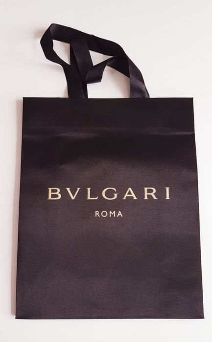 Torebka zakupowa Bvlgari Roma.
 33 x 26 x 12 cm