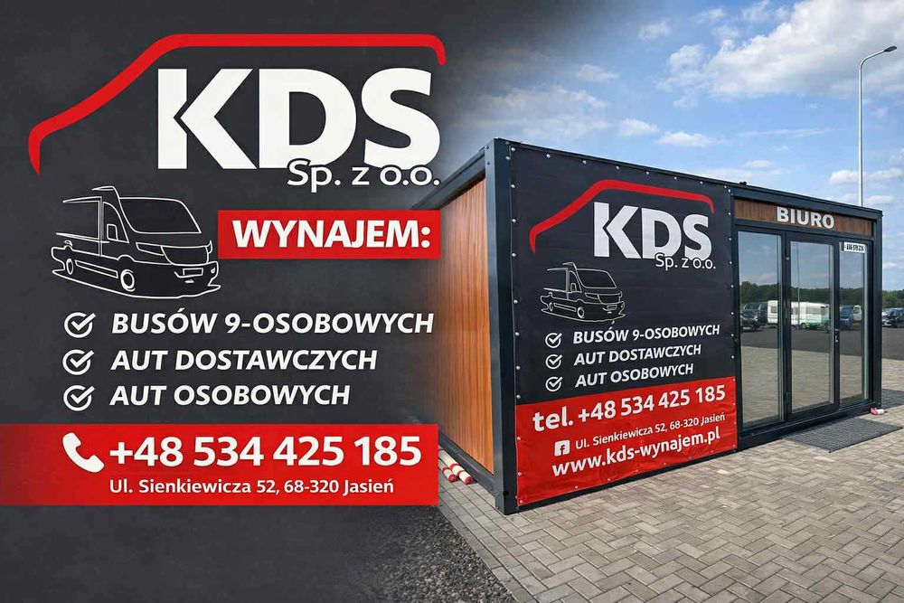 Wynajem aut - Ford Transit - 9osobowy / brak limitów kilometrów