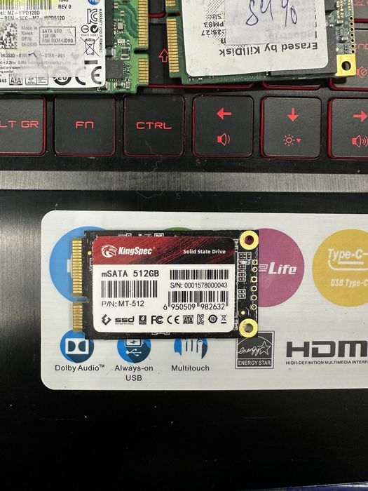 Ssd mSata 128/256/512
