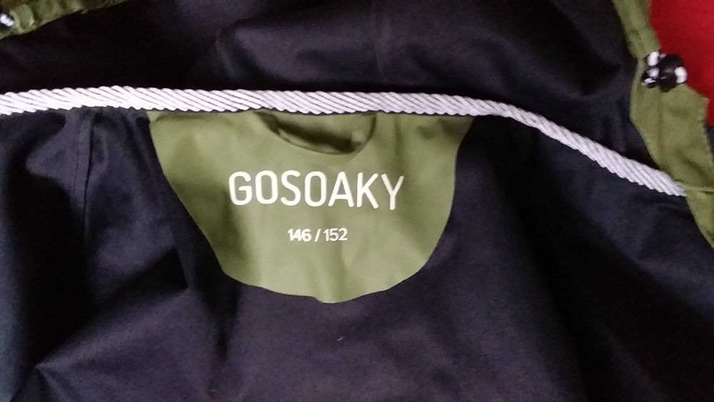 Куртка дощовик дитяча для хлопчика-гума непромокайка-Gosoaky-146/152