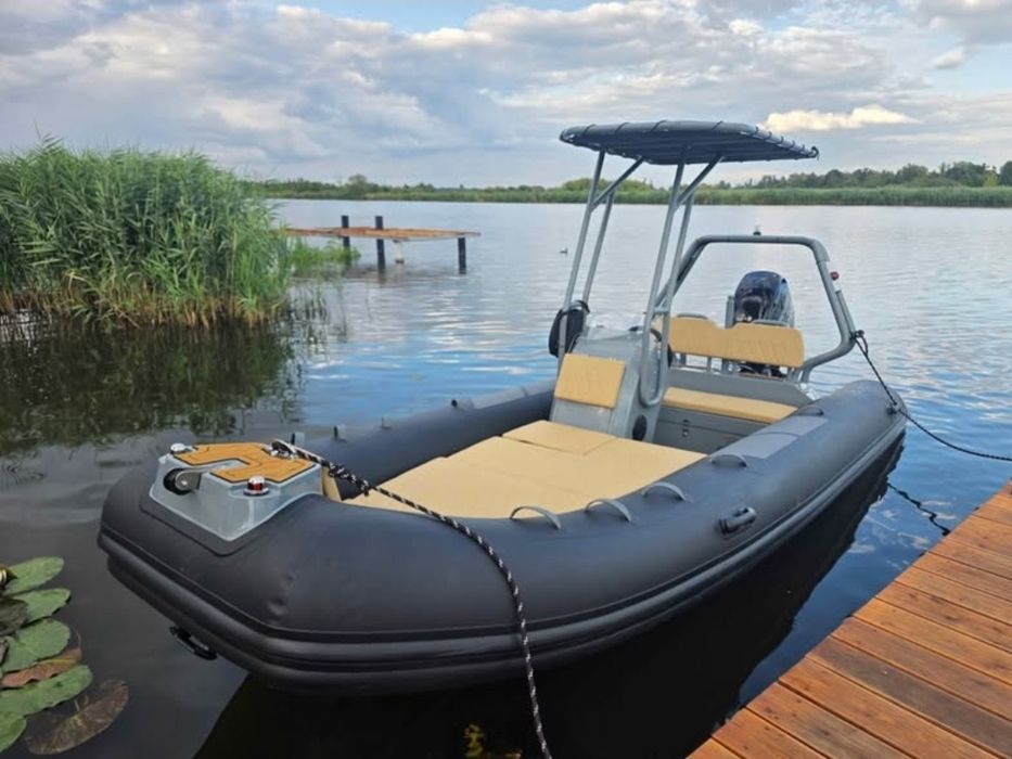 RIB Aluminium Hypalon + Mercury 50 + Przyczepa Alu, Led